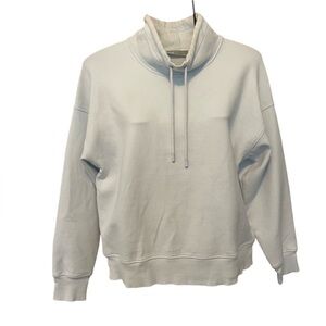 Vince Cloud Blue Funnel Neck Drawstring Sweatshirt